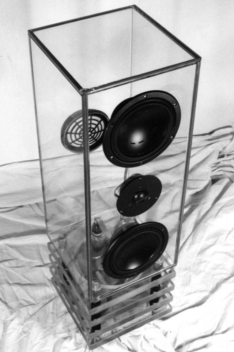 Glass high end audio speaker, 1994